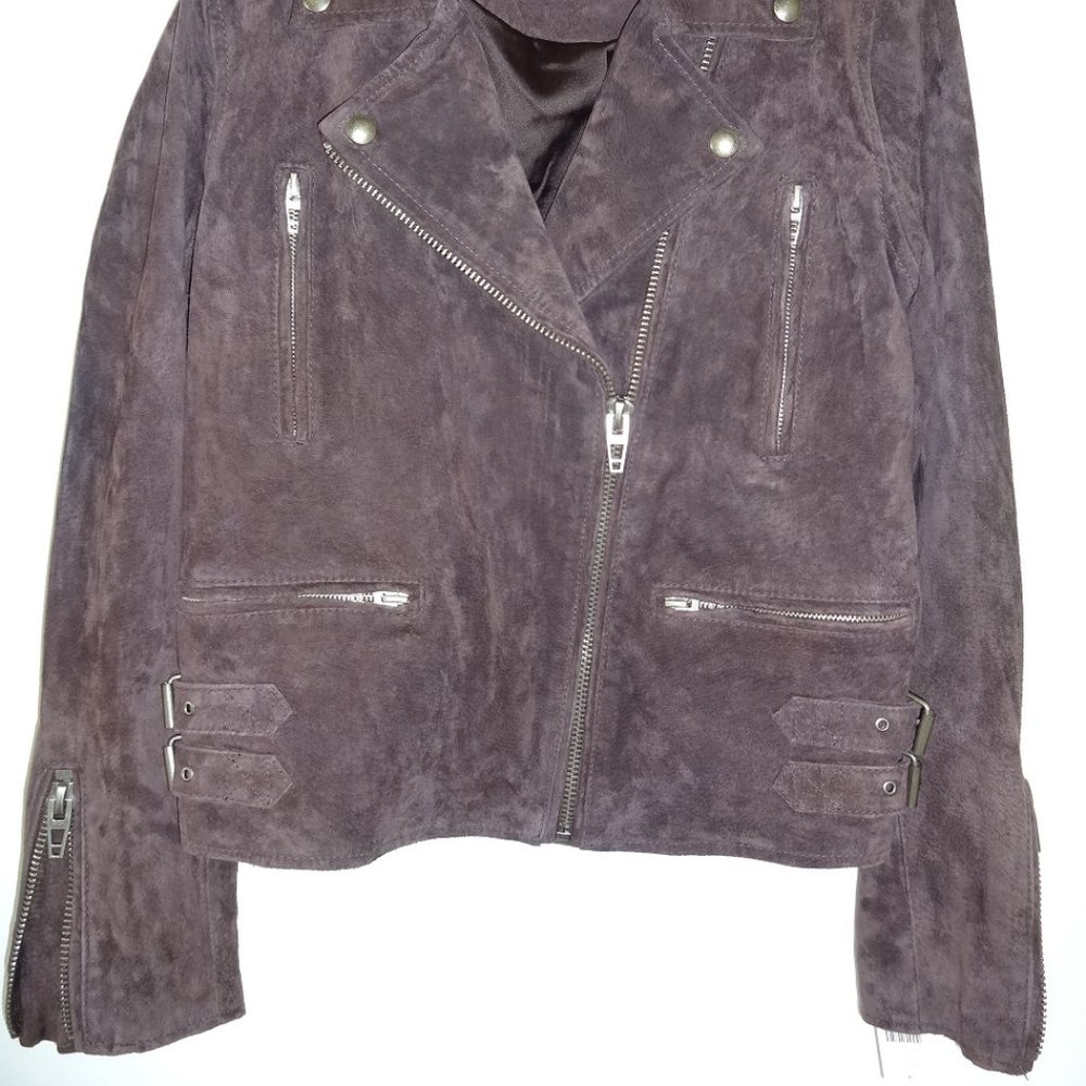 ANTHROPOLOGIE SUEDE MOTO JACKET by BLANK NYC - Picture 3 of 9
